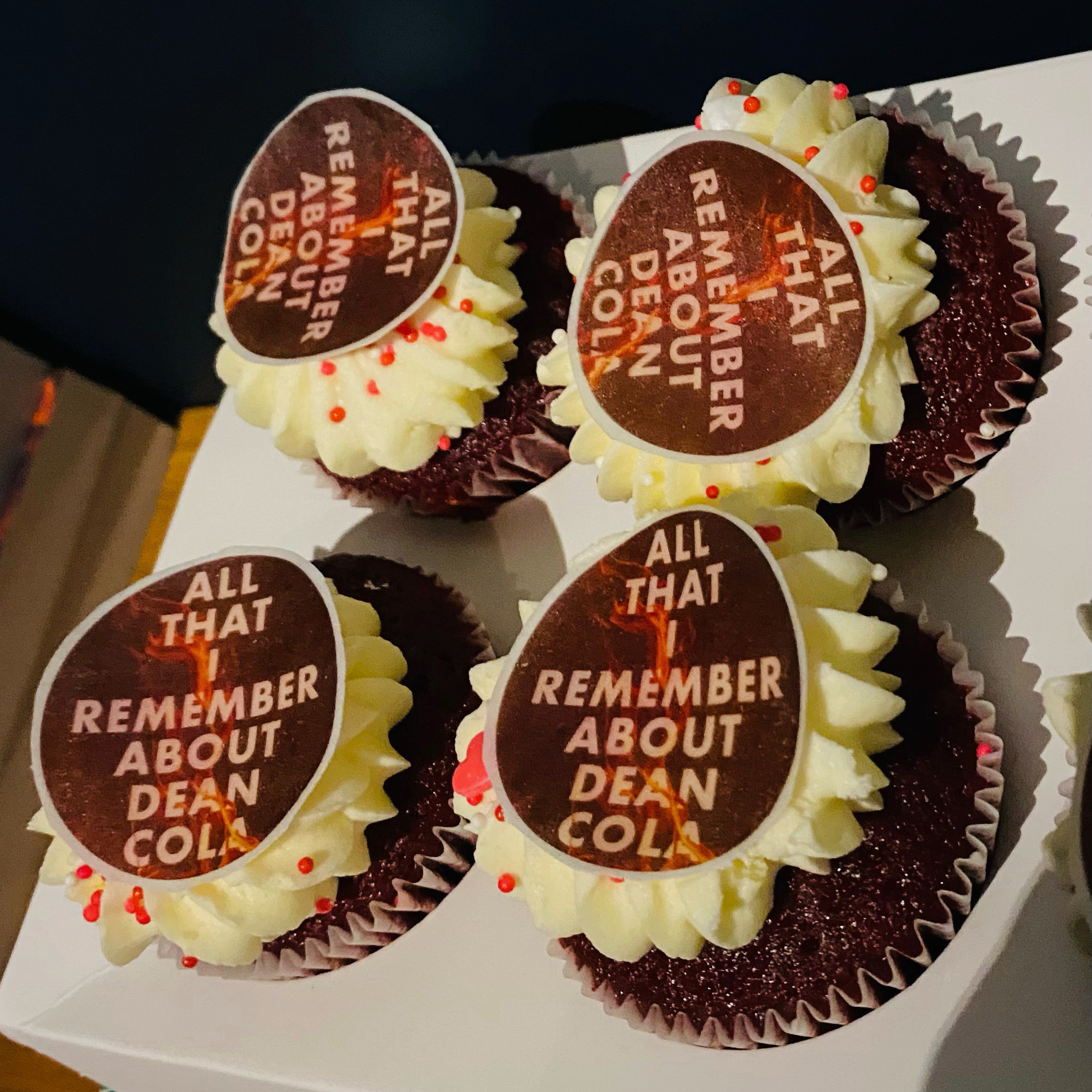 Book launch cupcakes